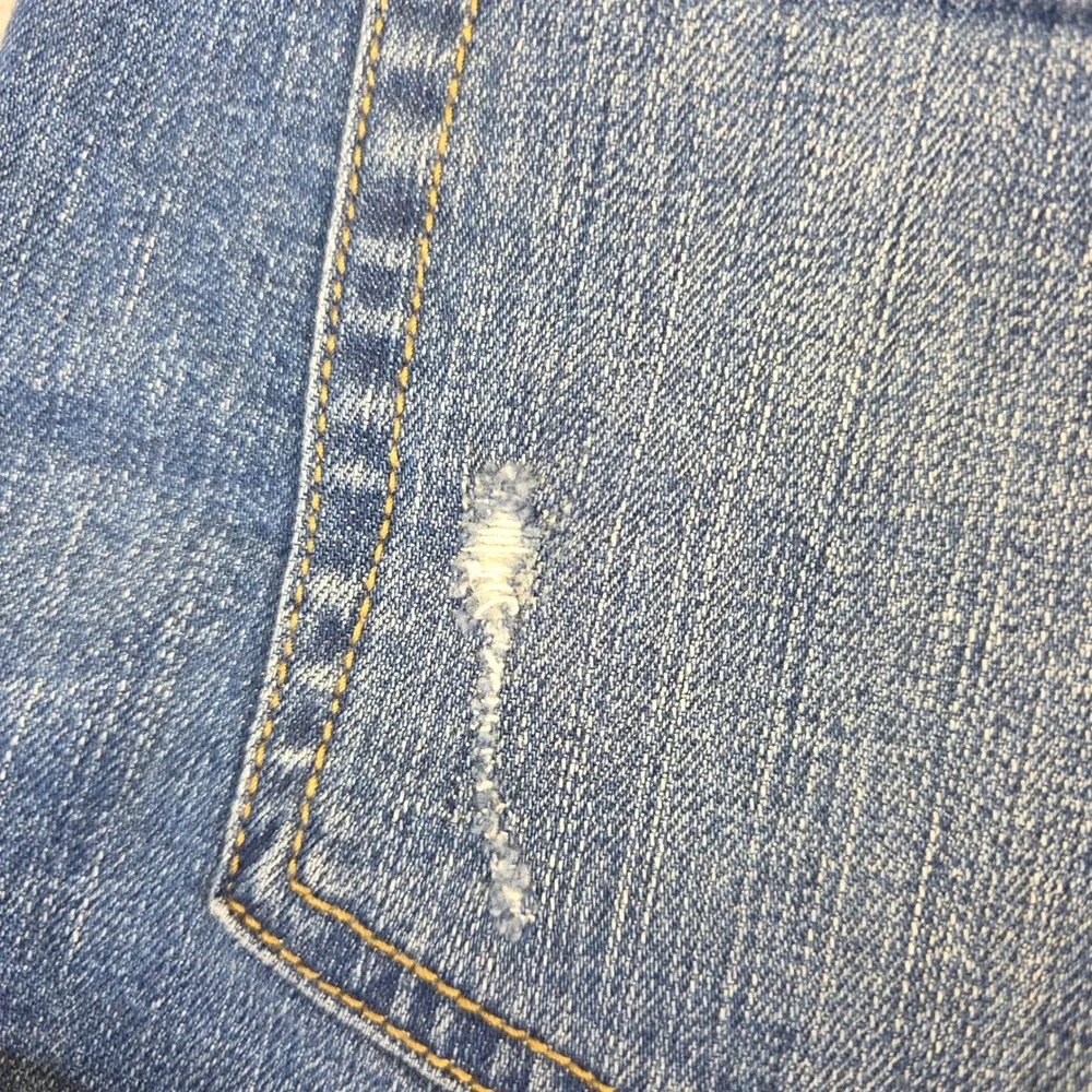 Banana Republic Denim Shorts Cuffed Distressed Blue‎ Jean Shorts Size 27